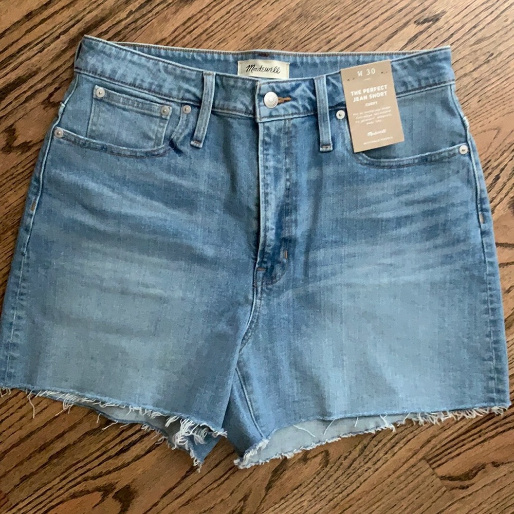 NWT Madewell Curvy The Perfect Jean Short